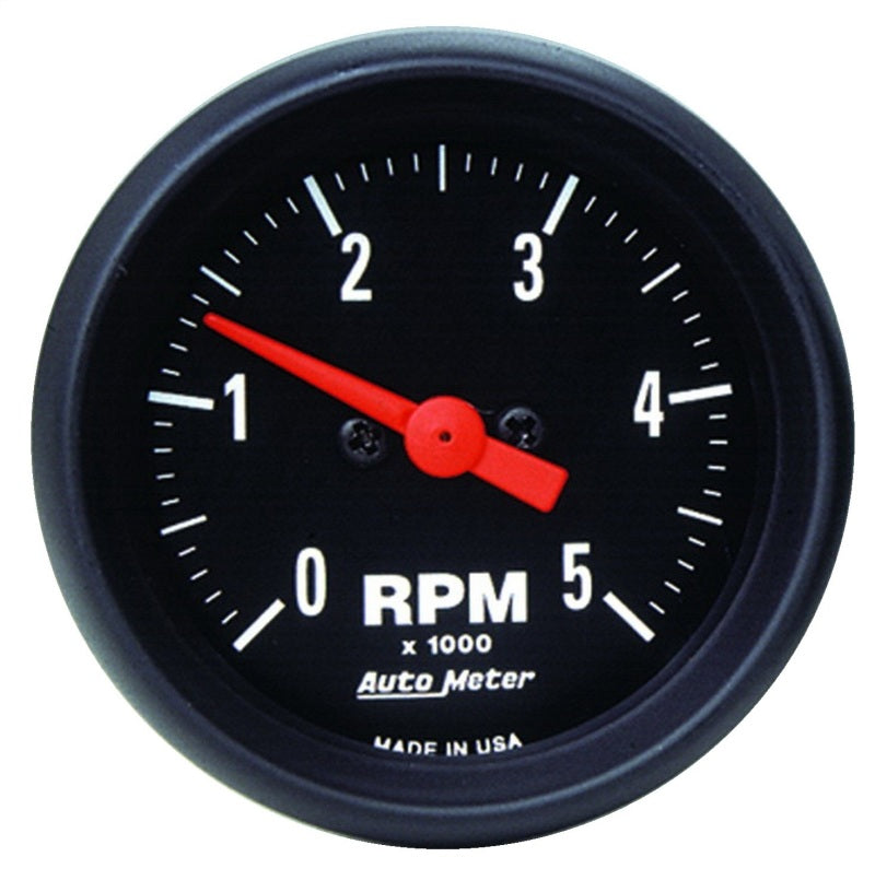 Autometer Z-Series 52mm 5000RPM In-Dash Tachometer - armamenter