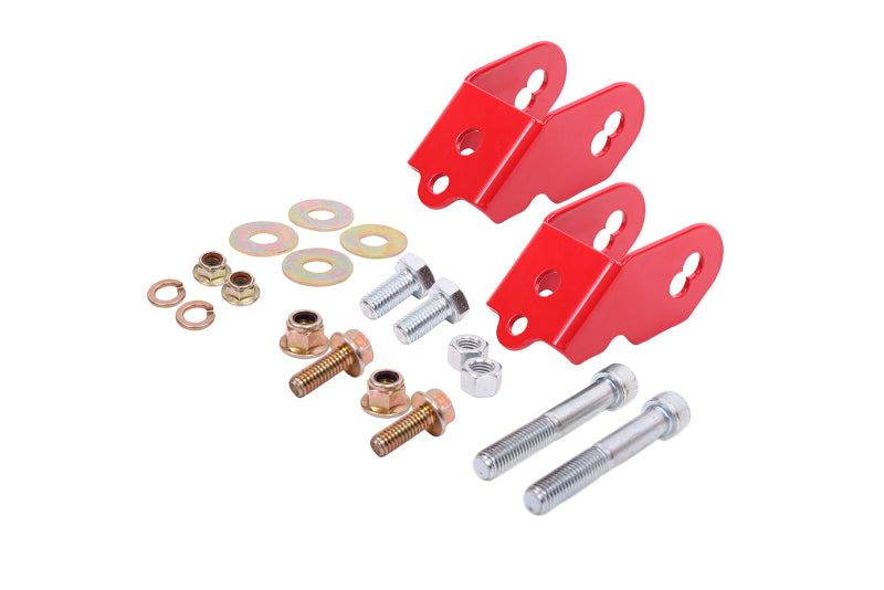 BMR Suspension 15-18 Ford Mustang S550 Rear Camber Adjustment Lockout Kit - Red - armamenter