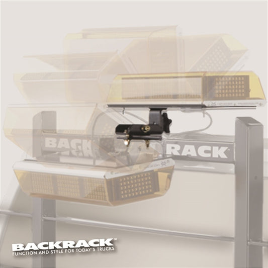 BackRack Light Bracket 16in x 7in Base Center Mount Folding - armamenter