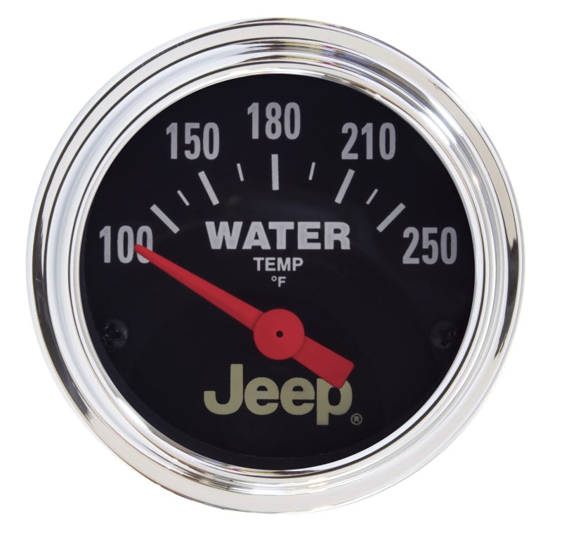 Autometer Jeep 52mm 100-250 Deg F Short Sweep Electronic Water Temperature Gauge - armamenter