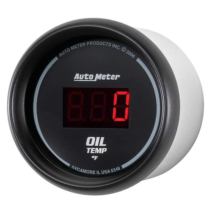 Autometer Black 0-400F Digital Oil Temp Gauge - armamenter