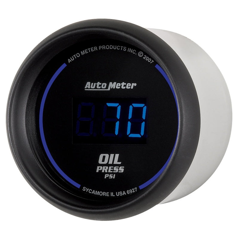 Autometer Cobalt Digital 52.4mm Black 0-100psi Oil Pressure Gauge - armamenter