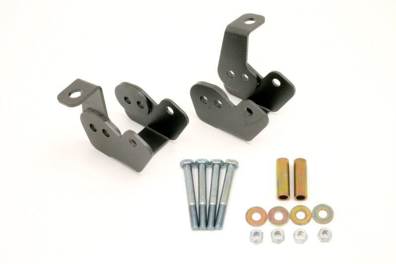 BMR 82-02 3rd Gen F-Body Bolt-On Control Arm Relocation Brackets - Black Hammertone - armamenter