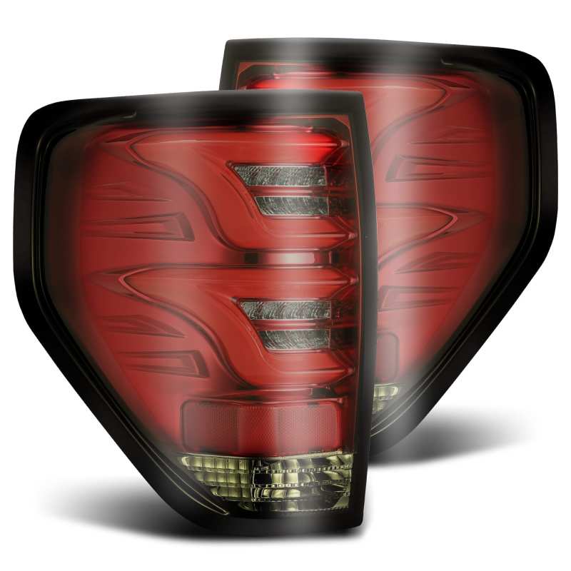 AlphaRex 09-14 Ford F-150 (Excl Flareside Truck Bed Models) PRO-Series LED Tail Lights Red Smoke - armamenter