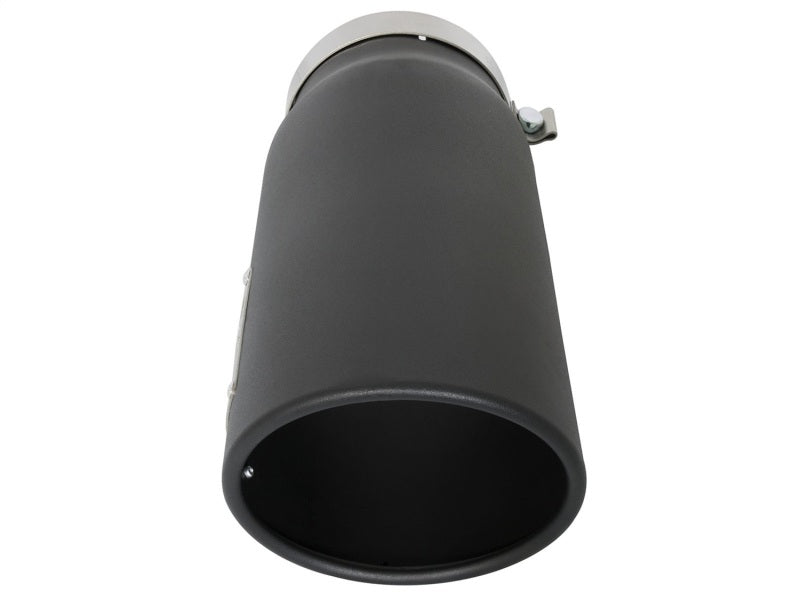 aFe Power MACH Force-Xp 5in In x 6in Out x 15in L Bolt-On 409 SS Exhaust Tip - Black - armamenter