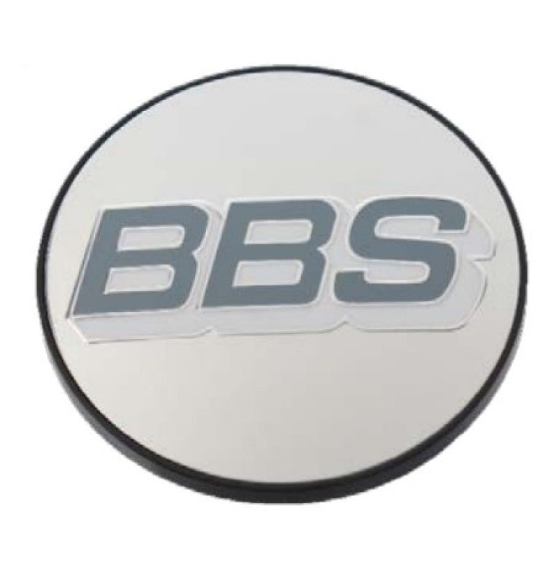 BBS Center Cap 56mm Polished/Grey & White - armamenter