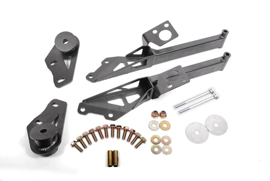 BMR 15-18 Ford Mustang S550 IRS Subframe Support Brace (Black Hammertone) - armamenter