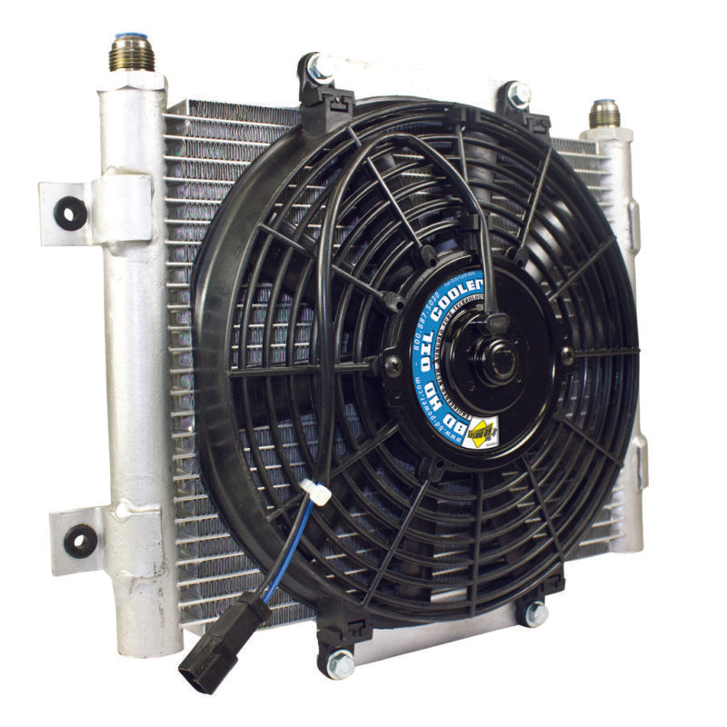 BD Diesel Xtrude Trans Cooler w/Fan 5.5in - armamenter