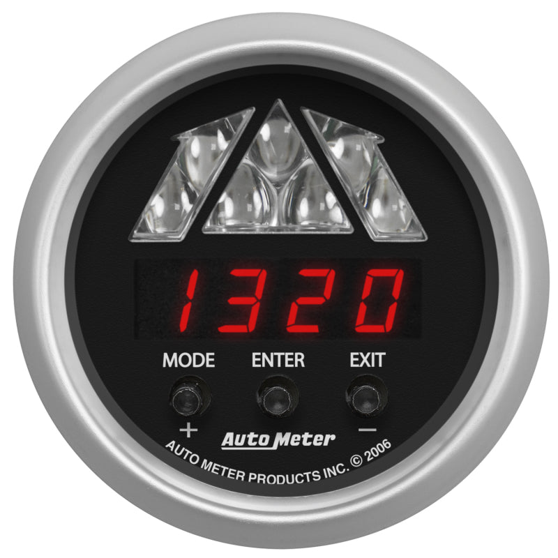 Autometer Sport-Comp 52mm 0-15k RPM Digital Pro Shift System Shift Light Level 1 - armamenter