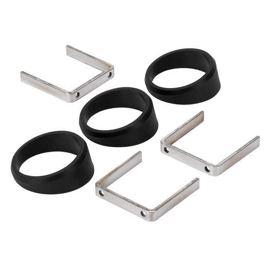 Autometer or Autogage 2-1/16in Black Angle Rings -- 3 Pack - armamenter