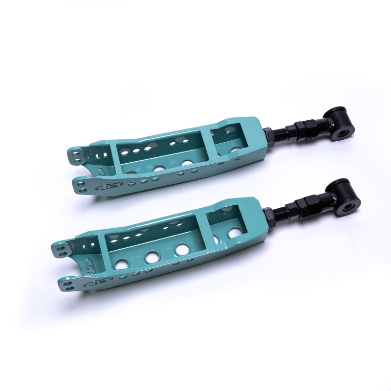 BLOX Racing Rear Lower Control Arms - Teal (2013+ Subaru BRZ/Toyota 86 / 2008+ Subaru WRX/STI) - armamenter