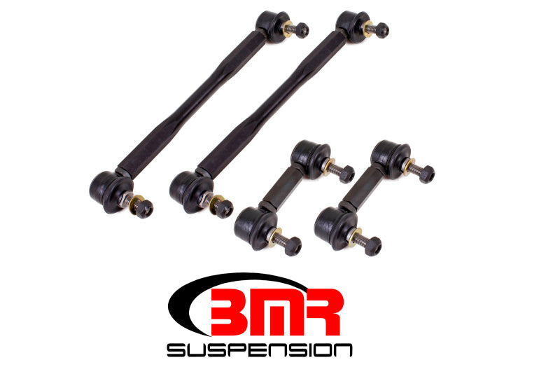 BMR 14-17 Chevy SS Front and Rear Sway Bar End Link Kit - Black - armamenter