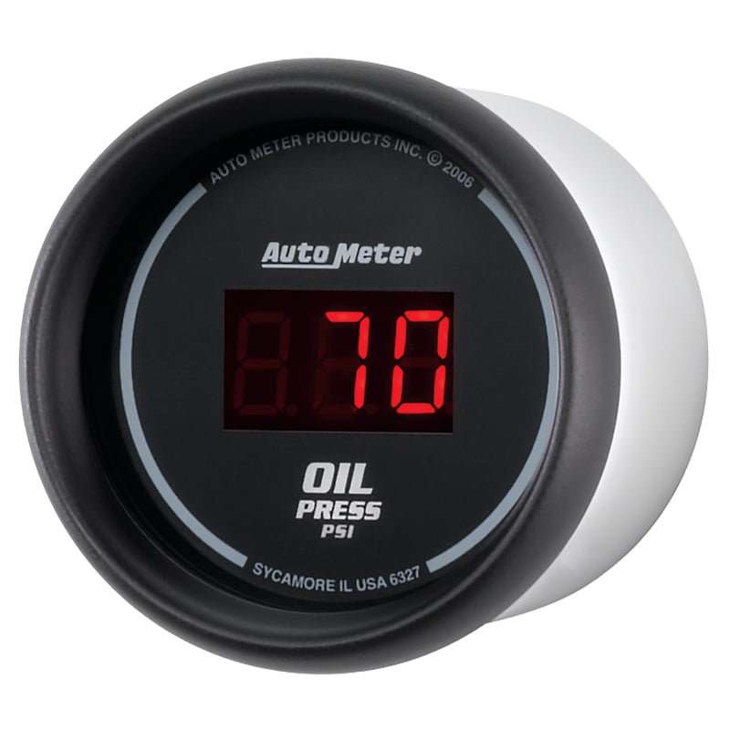 Autometer Black 0-100 psi Digital Oil Pressure Gauge - armamenter