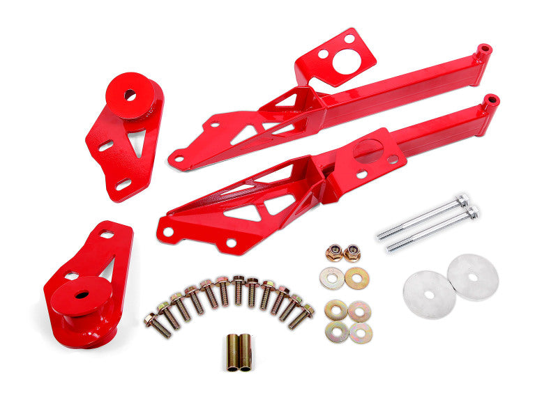 BMR Suspension 15-18 Ford Mustang S550 IRS Subframe Support Brace (Red) - armamenter