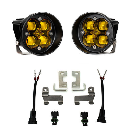 Baja Designs 12-21 Toyota Tacoma/Tundra/4Runner Squadron-R Fog Pocket Light Kit - SAE Amber - armamenter