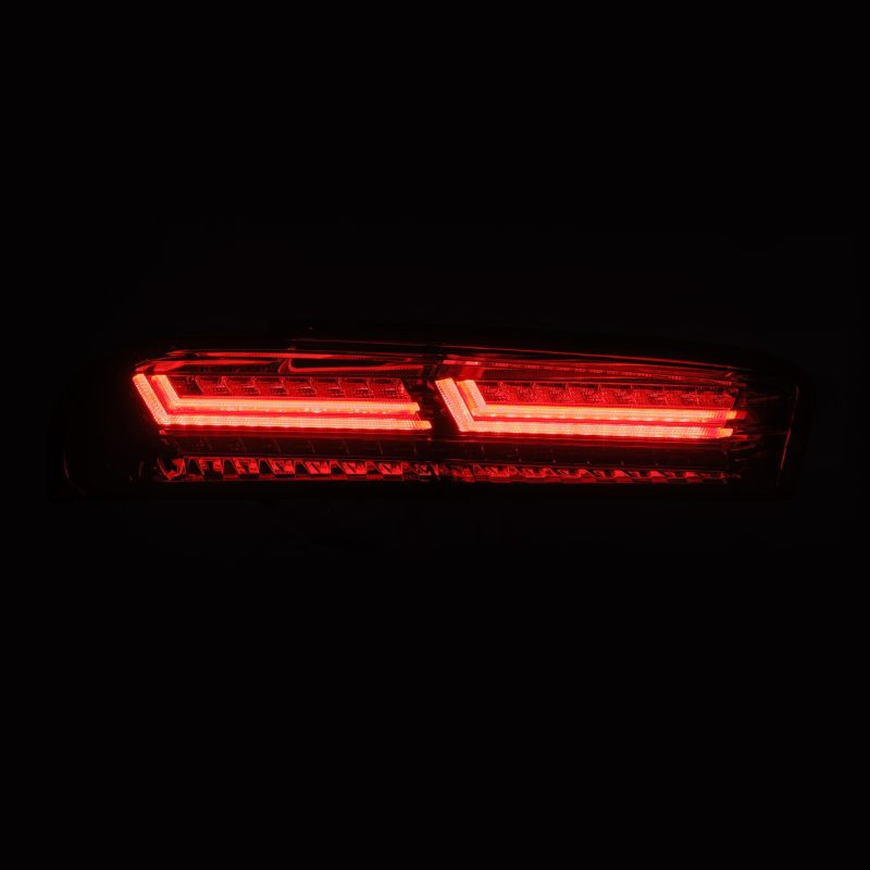 AlphaRex 16-18 Chevrolet Camaro PRO-Series LED Tail Lights Jet Black - armamenter