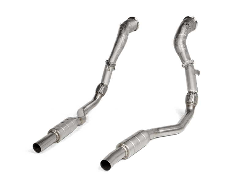 Akrapovic 2020 Audi RS6 Avant (C8) DownPipe (SS) w/Link Pipe Set (Does Not Fit w/L-AU/SS/6) - armamenter