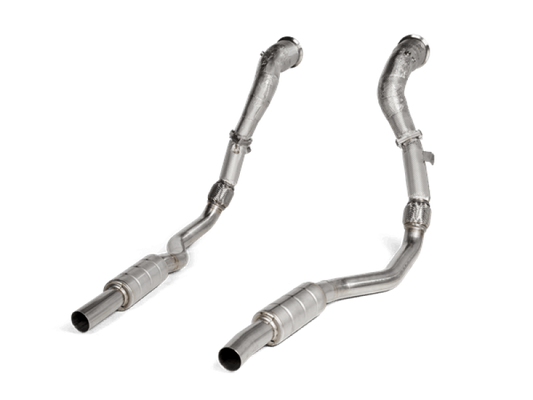 Akrapovic 2020 Audi RS6 Avant (C8) DownPipe (SS) w/Link Pipe Set (Does Not Fit w/L-AU/SS/6) - armamenter