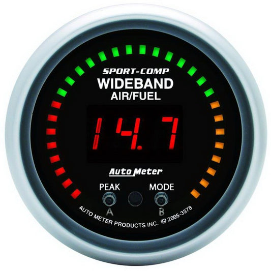 Autometer Sport-Comp 52mm Wideband Air/Fuel Gauge - armamenter