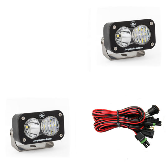 Baja Designs S2 Sport Driving Combo Pattern Pair LED Work Light - Clear - armamenter