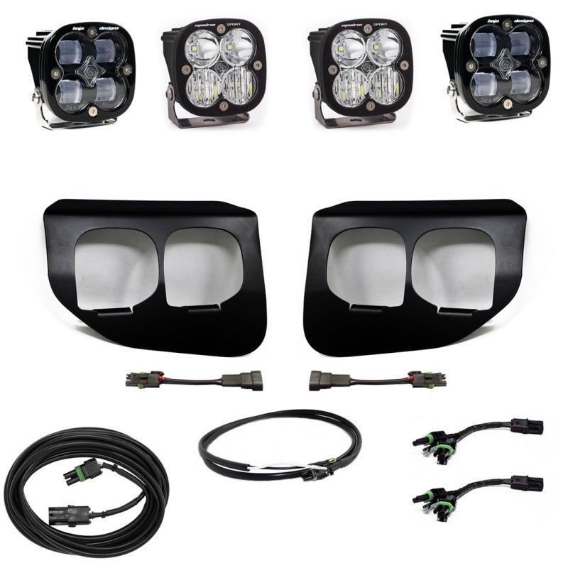 Baja Designs Ford Super Duty (20-On) Fog Lights Dual FPK SAE/Sport DC Baja Designs w/Upfitter - armamenter