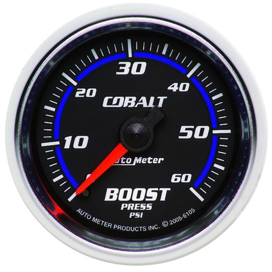 Autometer Cobalt 52mm 0-60psi Mechanical Boost Gauge - armamenter