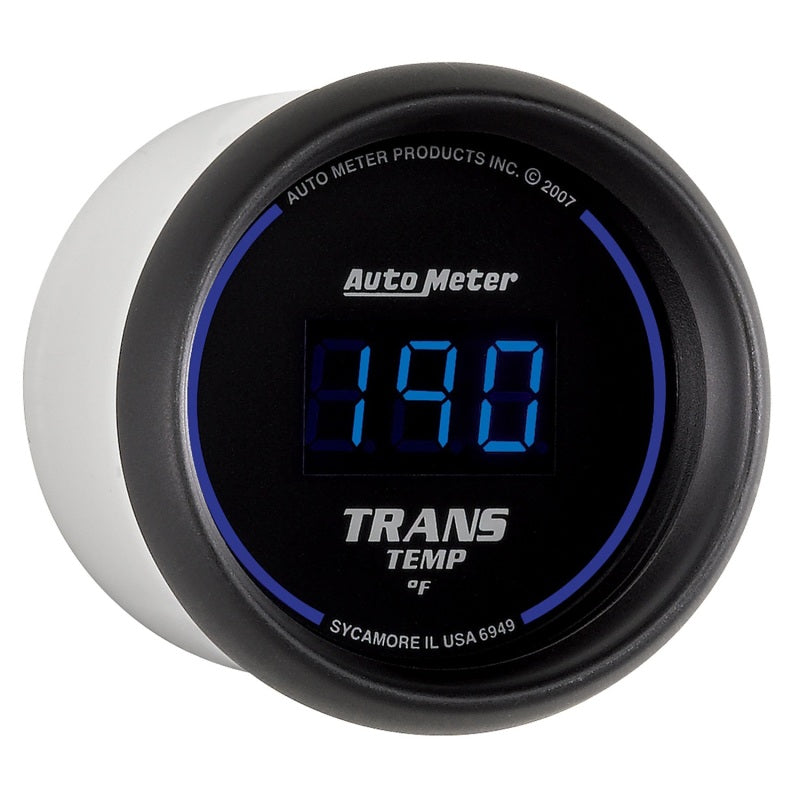 Autometer 52.4mm Black Digital Trans Temperature Gauge - armamenter