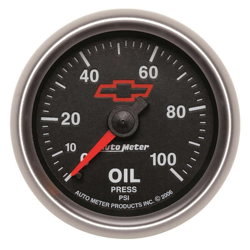 Autometer Sport-Comp II GM 52mm 0-100 PSI Mechanical Oil Pressure Gauge - armamenter