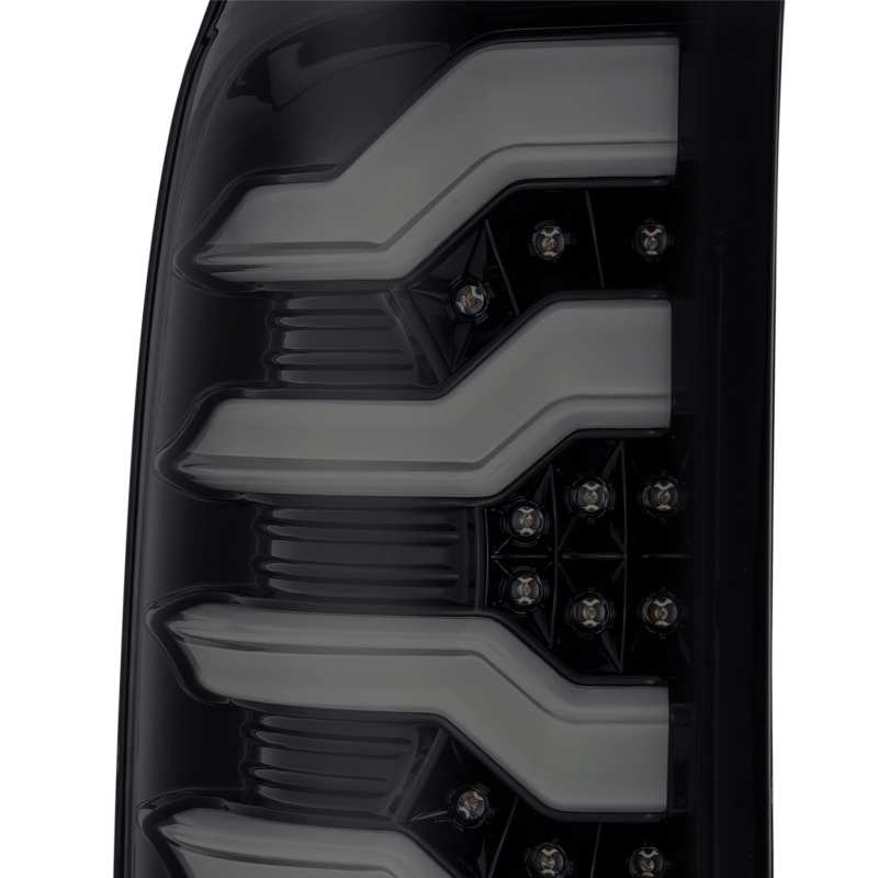 AlphaRex 14-18 GMC Sierra 1500 PRO-Series LED Tail Lights Jet Black - armamenter