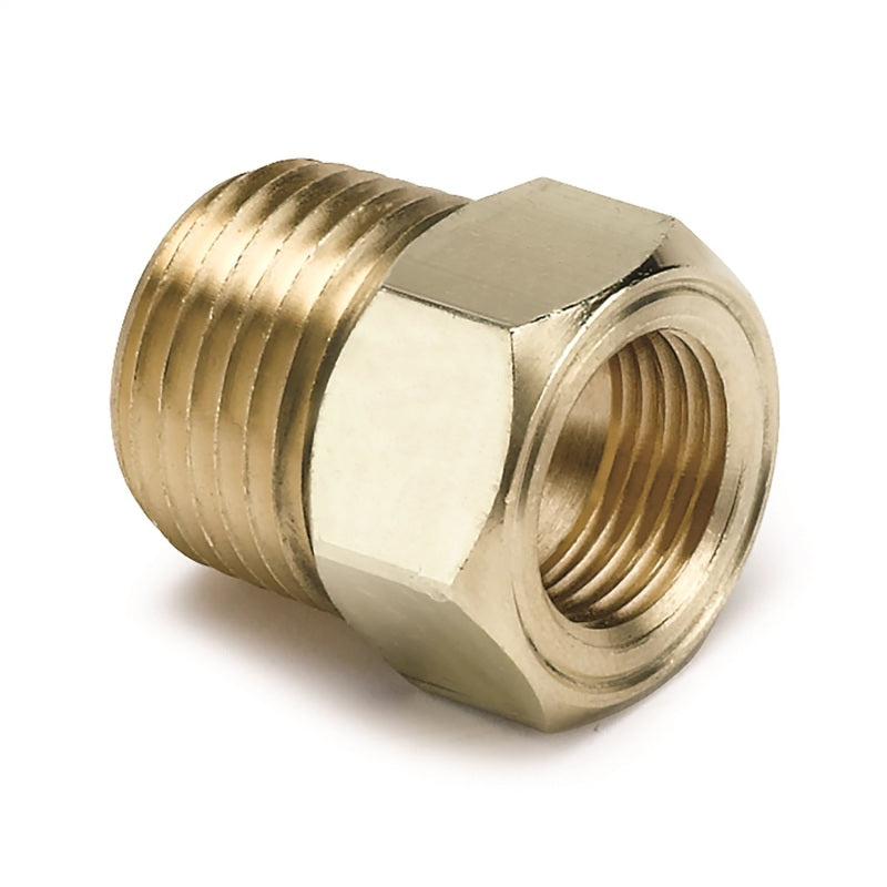 Autometer 1/2 inch NPT Male Brass for Mechanical Temp. Gauge Adapter - armamenter