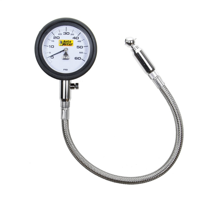 Autometer NASCAR Performance 60PSI Lo-Pressure Tire Pressure Gauge - armamenter