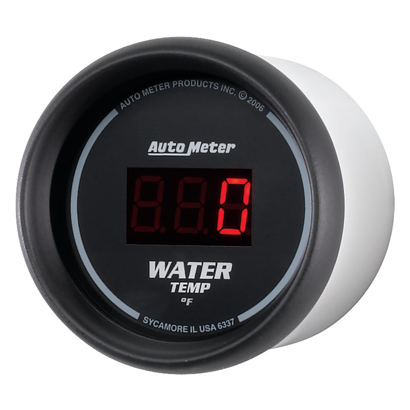 Autometer Black 0-300 F Digital Water Temp Gauge - armamenter