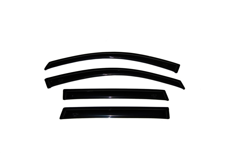 AVS 03-10 Chevy Kodiak Crew Cab Ventvisor Outside Mount Window Deflectors 4pc - Smoke - armamenter