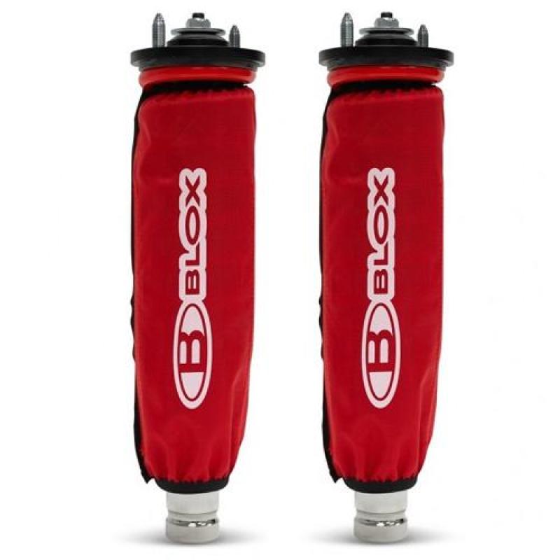 BLOX Racing Coilover Covers - Red (Pair) - armamenter