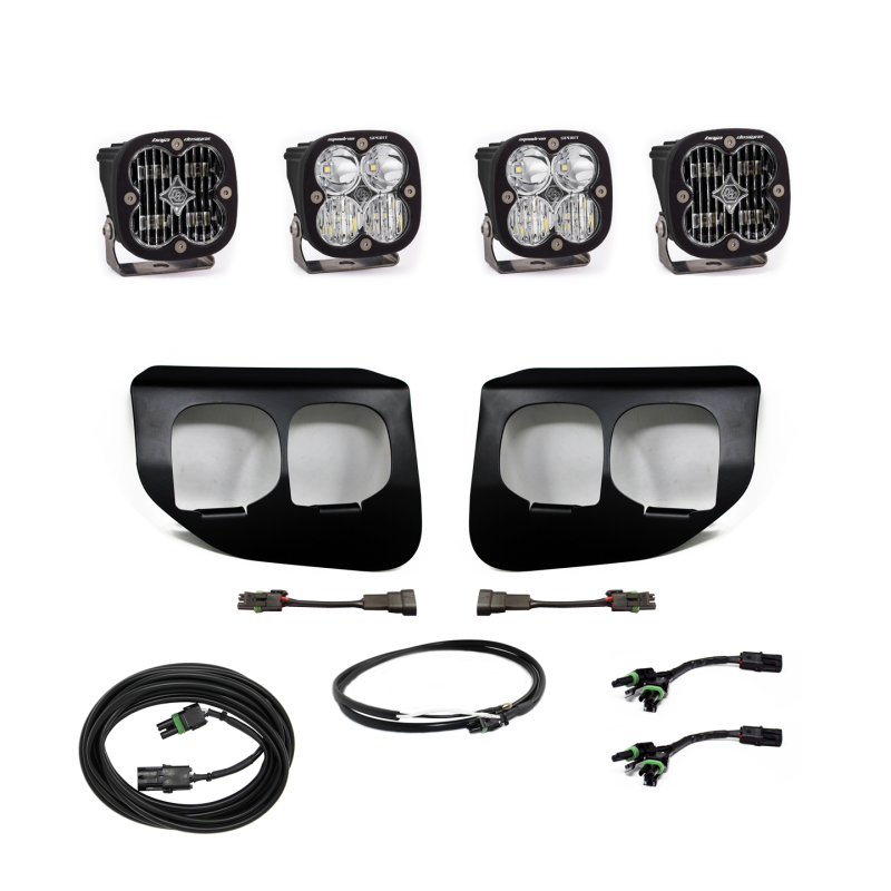 Baja Designs Ford Super Duty (20-On) Fog Lights Dual FPK SAE/Sport DC Baja Designs w/Upfitter - armamenter