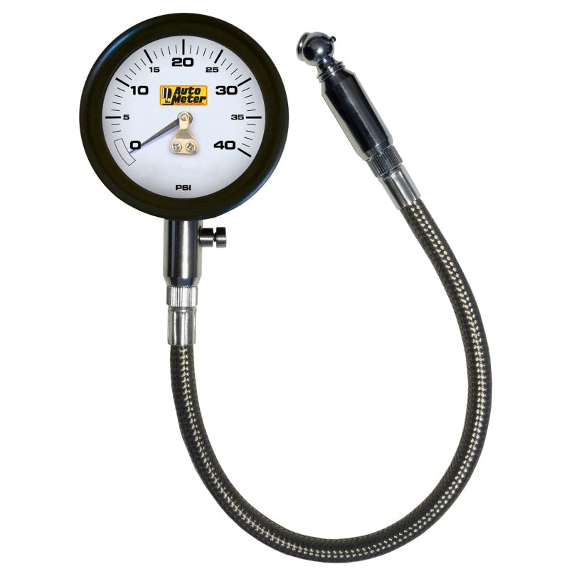 Autometer NASCAR Performance 40PSI Lo-Pressure Tire Pressure Gauge - armamenter