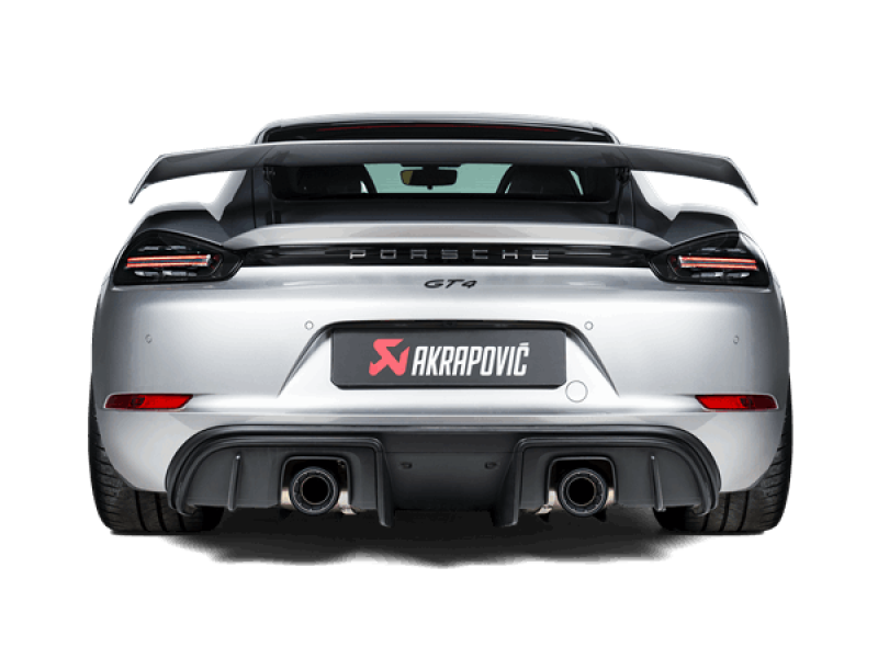 Akrapovic 2020+ Porsche Cayman GT4 (718) Slip-On Race Line (Titanium) (Req Tips / Option 2) - armamenter