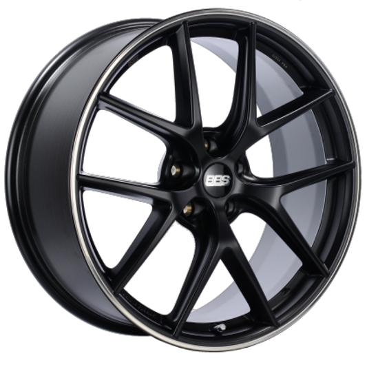 BBS CI-R 19x9 5x112 ET42 Satin Black Polished Rim Protector Wheel -82mm PFS/Clip Required - armamenter