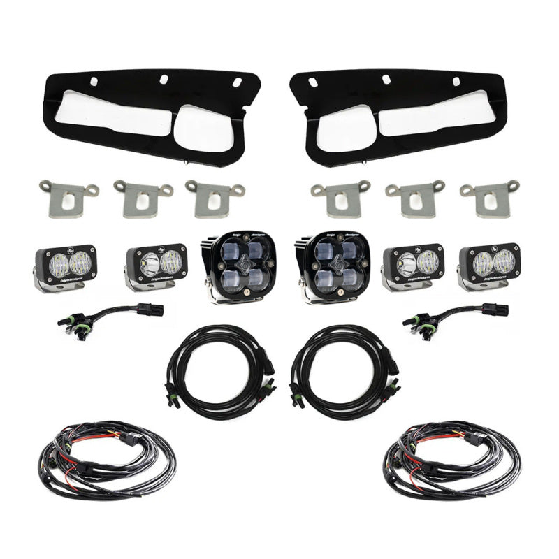 Baja Designs 2021+ Ford Bronco Clear SAE Fog Pocket Kit - armamenter