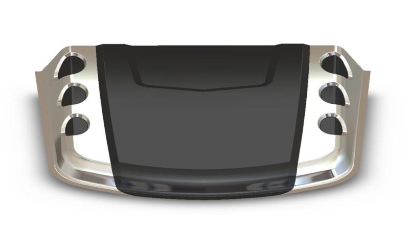 AVS Universal Hood Scoop - Smoke - armamenter