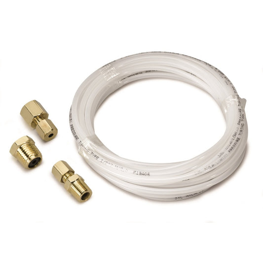 Autometer 12 Foot Nylon Tubing 1/8in. w/ 1/8in. Brass Compression Fittings - armamenter