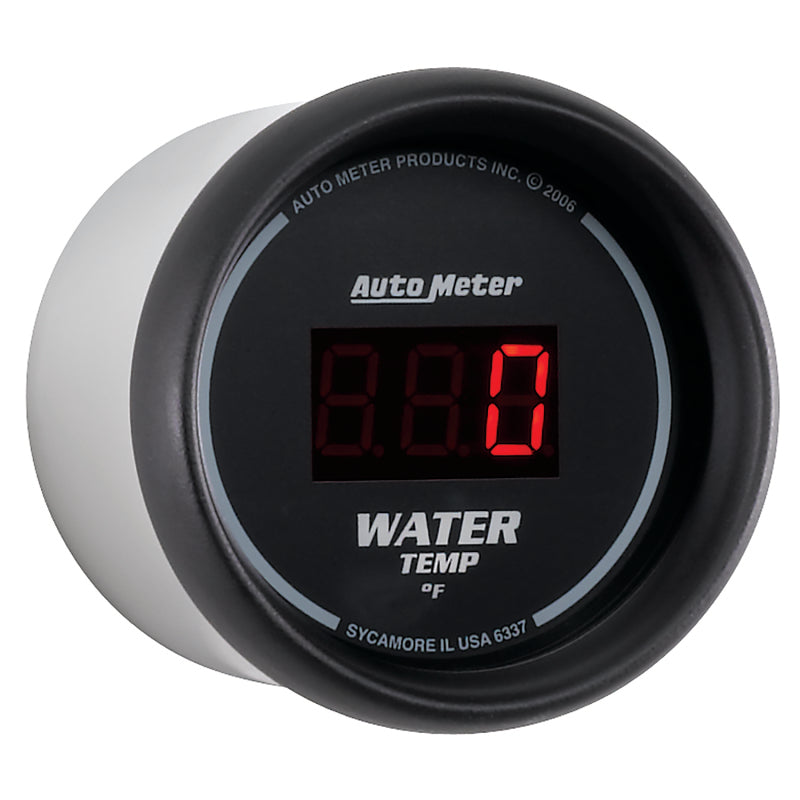 Autometer Black 0-300 F Digital Water Temp Gauge - armamenter