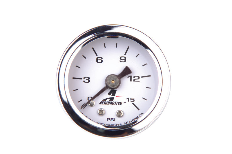 Aeromotive 0-15 PSI Fuel Pressure Gauge - armamenter