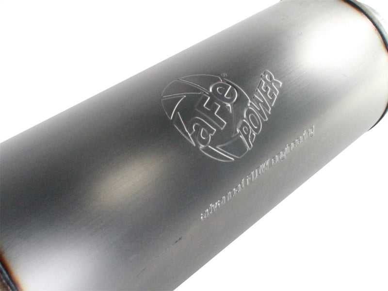 aFe MACHForce XP Exhausts Mufflers SS-409 EXH Muffler 5 ID In/Out 8 Dia - armamenter