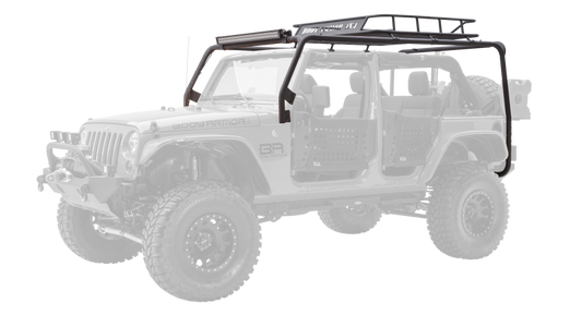 Body Armor 4x4 07-18 Jeep Wrangler JK 2/4 Door Cargo Roof Rack Box 1 Of 2 - armamenter