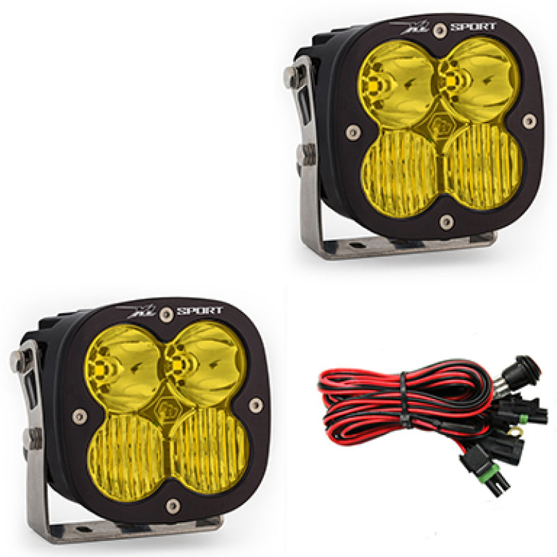 Baja Designs XL Sport Series Driving Combo Pattern Pair LED Light Pods - Amber - armamenter