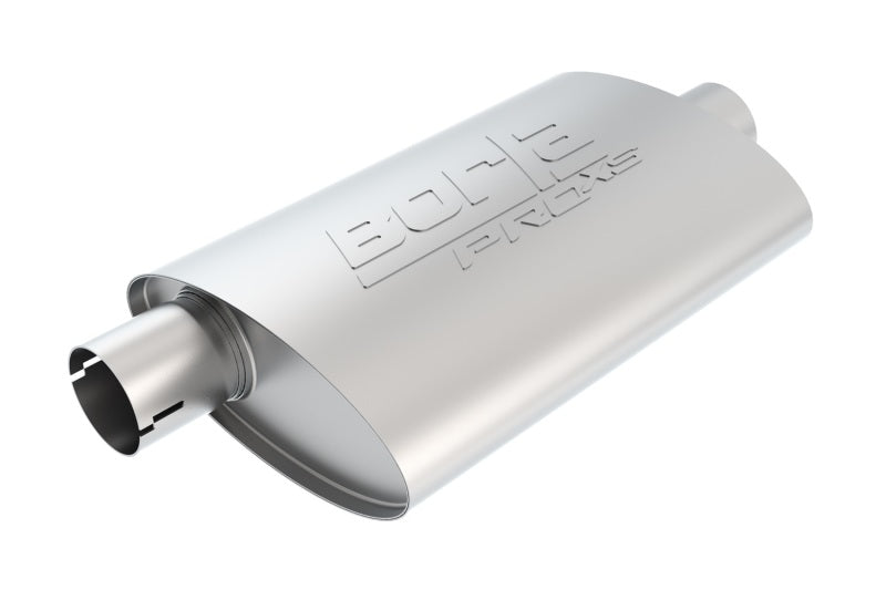 Borla Universal Center/Offset Oval 2.5in In/Out 14in x  4.25in x 1.88in PRO-XS Muffler - armamenter