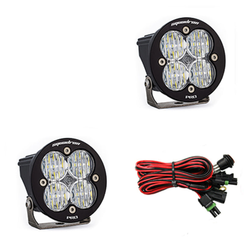 Baja Designs Squadron R Pro Wide Cornering Pair LED Light Pods - Clear - armamenter