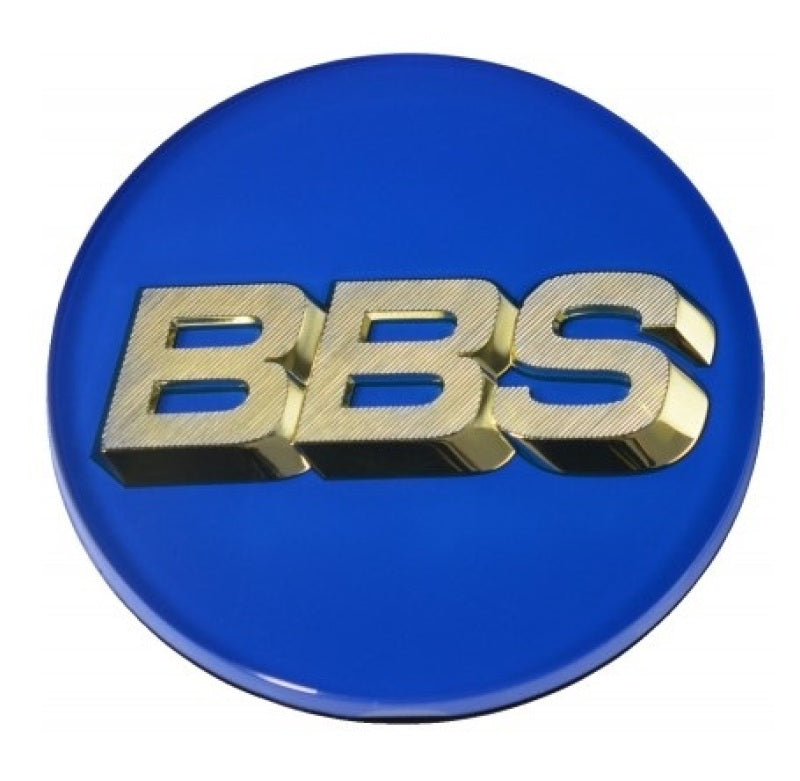 BBS Center Cap 70.6mm Blue/Gold (4-Tab) - armamenter