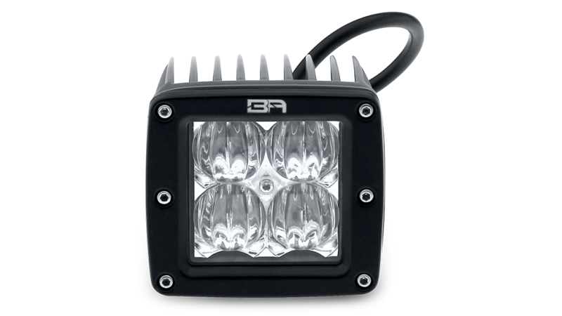 Body Armor 4x4 Cube LED Light Spot Pair with Wiring Harness - armamenter